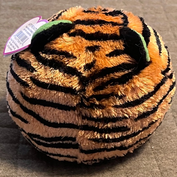 Ty Beanie Ballz Monaco Tiger Plush Black Stripes Green Eyes Stuffed Animal 5” - Picture 3 of 7